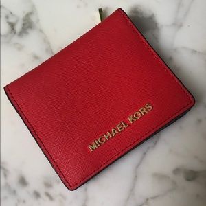 Red Michael Kors wallet